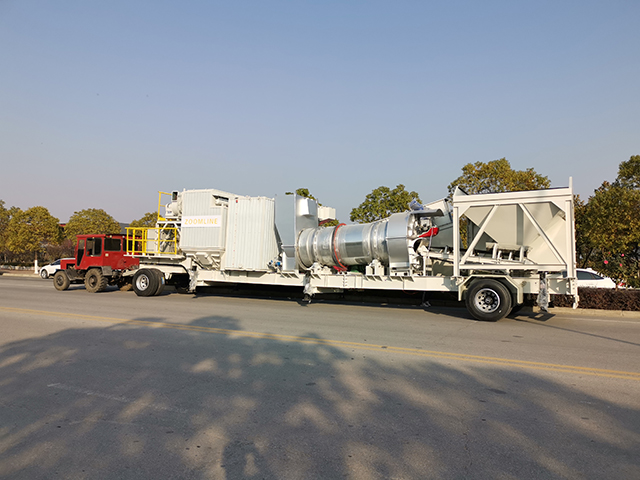 one-trailer Continuous asphalt mixing plant