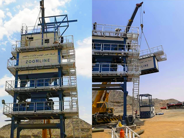 Asphalt mixing plant in Saudi Arabia